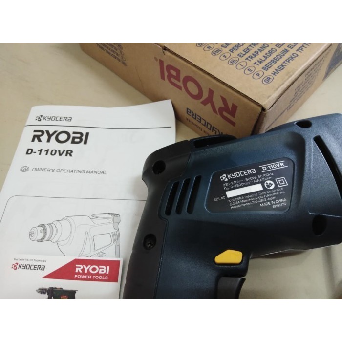 Mesin bor set RYOBI KYOCERA 110VR bor 10mm bor tembok / bor beton