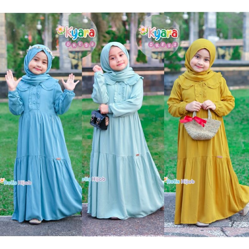 Gamis rayon anak/Kyara dress