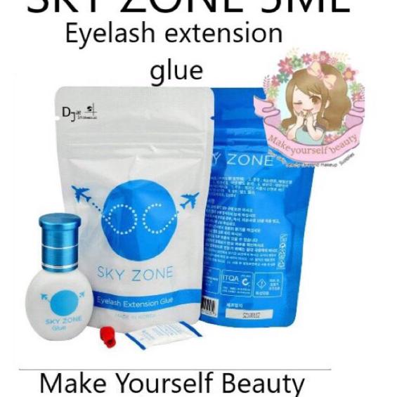 ☝ SKYZONE Sky Rose / sky red/ SKY ZONE / KGLUE / Crystal Glue EYELASH EXTENSION GLUE 5G / 10g LEM BU