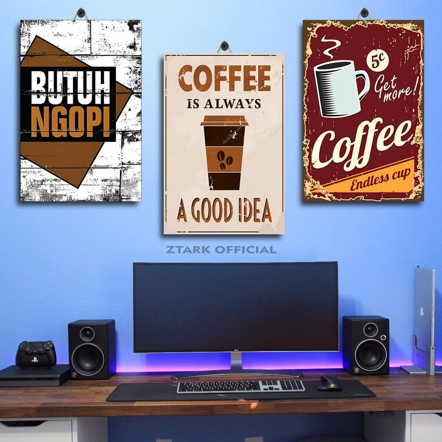 61-62 POSTER DINDING QUOTES KOPI LUCU 20X30 XJ4AJ|K3203| ZTARK OFFICIAL| PAJANGAN KAMAR QUOTES COFFE