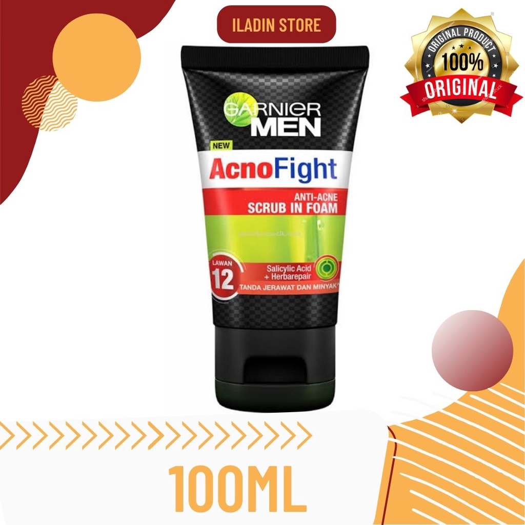 Garnier Men Acno Fight Scrub in Foam 100 ml