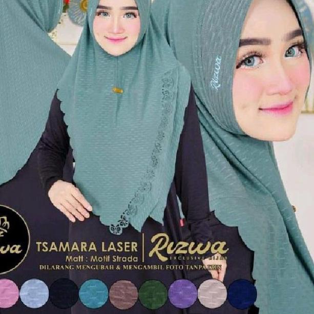 ✨Grosir✨ Jilbab Instan Laser Cuting Tsamara By Rizwa grosir