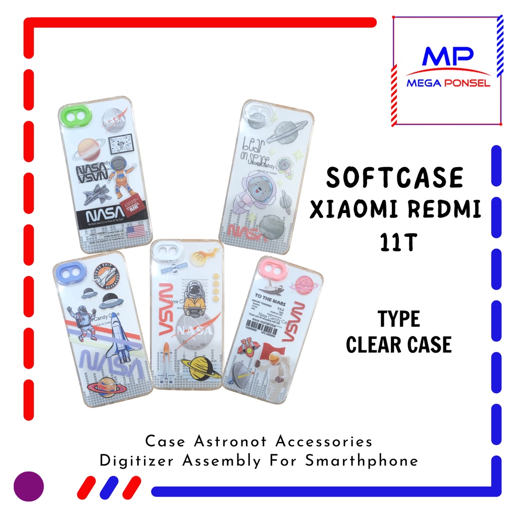 Clear Case Motif Astronot Xiaomi Redmi 11T