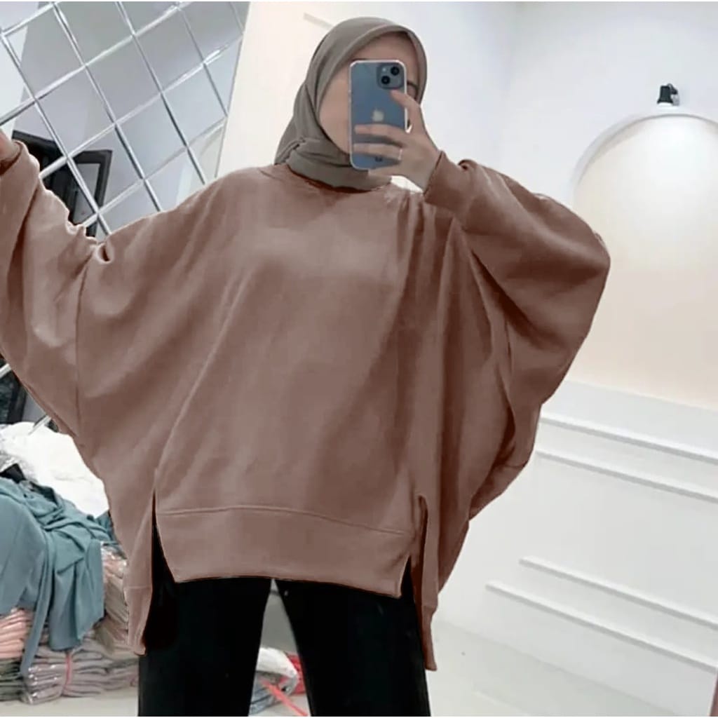 SWEATER OVERSIZE XXXL SWEATER BELAH PINGGIR OVERSIZE CREWNECK | Sweater 3XL Oversize Jumbo