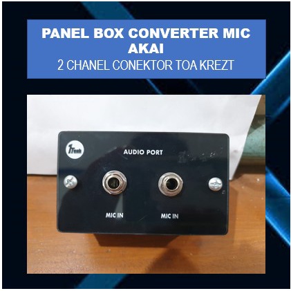 Converter Box Mic / tempel tembok Jeck Akai Cowok to Akai Cewek / Panel Converter Best Seller