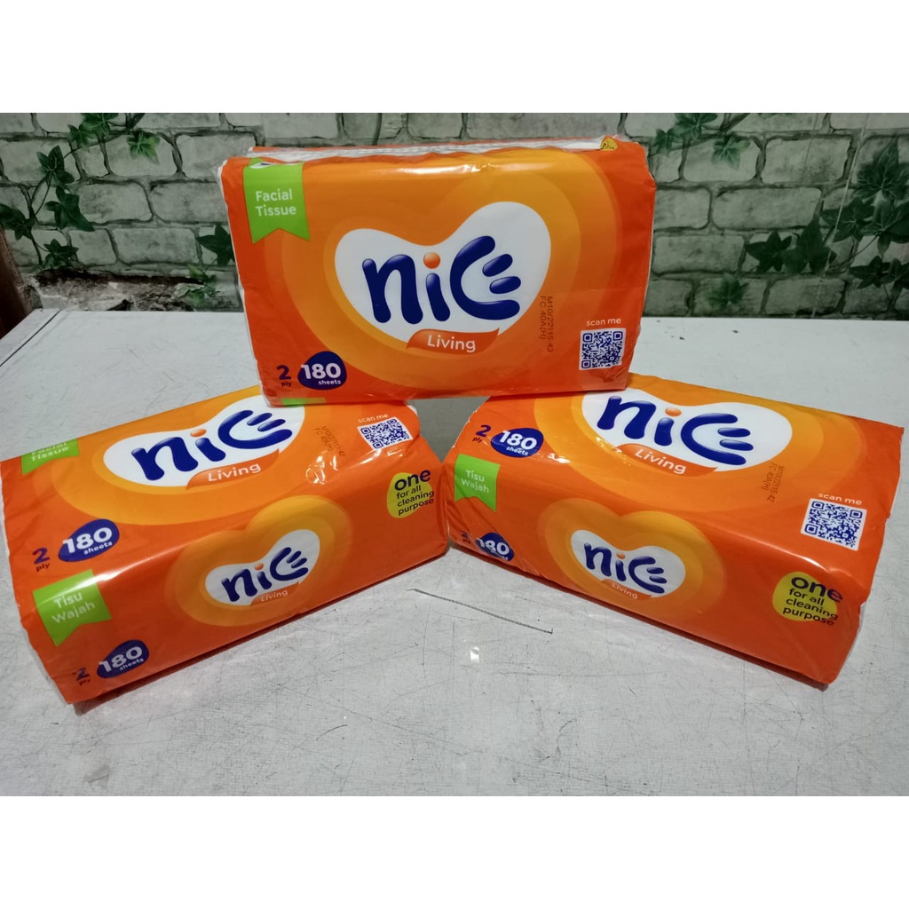 TISSUE NICE Facial 180 Sheet 1 DUS (ISI 60 PACK)