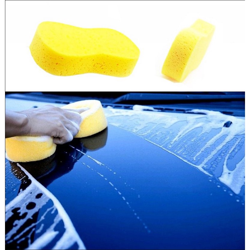 Sponge Busa Kuning Untuk Cuci Mobil Motor Dll