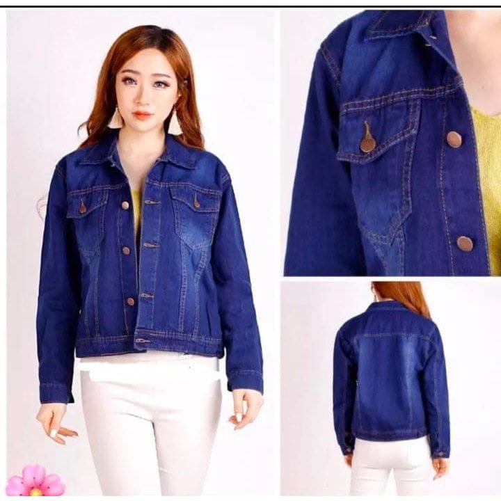 JAKET  WANITA / JACKET JEANS DENIM PREMIUM WANITA ALL SIZE