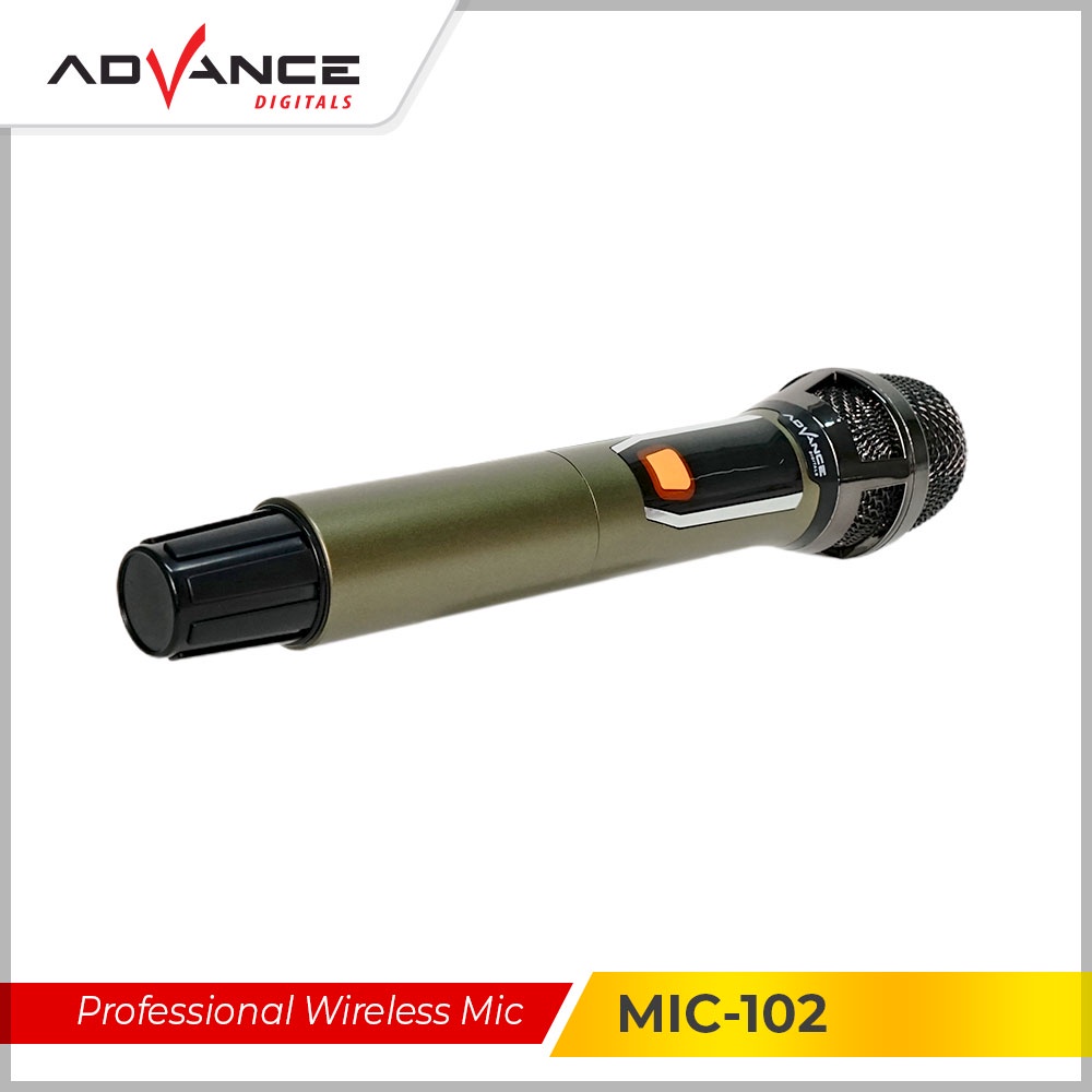Advance MIC102 Mic Wireless Microphone Bluetooth Karaoke BONUS Baterai
