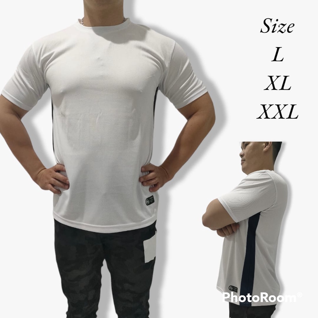 KAOS OLAHRAGA BAJU PRIA WANITA GYM SENAM LARI RUNNING POLOS SIZE L XL XXL