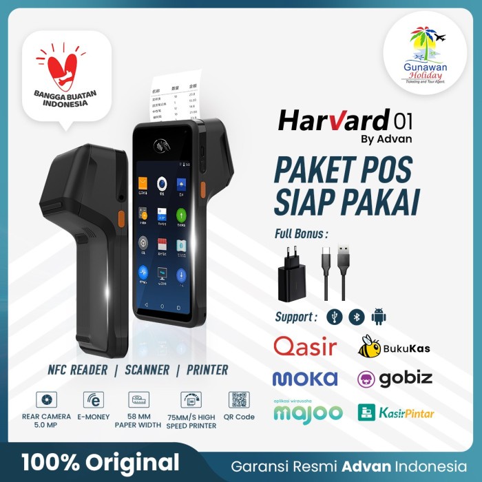 Best Seller Advan Harvard 01 Android Smart Mobile Pos Moka