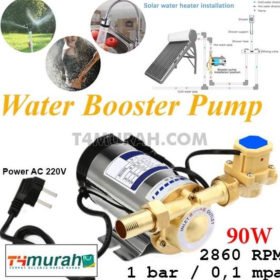 Pompa Pendorong Tekanan Air Wasser Booster Pump Shower Water Heater