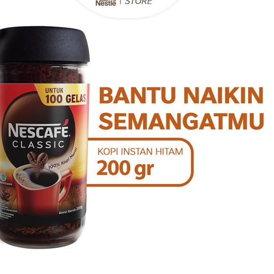 

➦ NESCAFE Classic Kopi Instan Kopi Hitam 200g Jar ☆