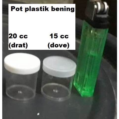 Pot salep 10cc 15cc dan 20cc