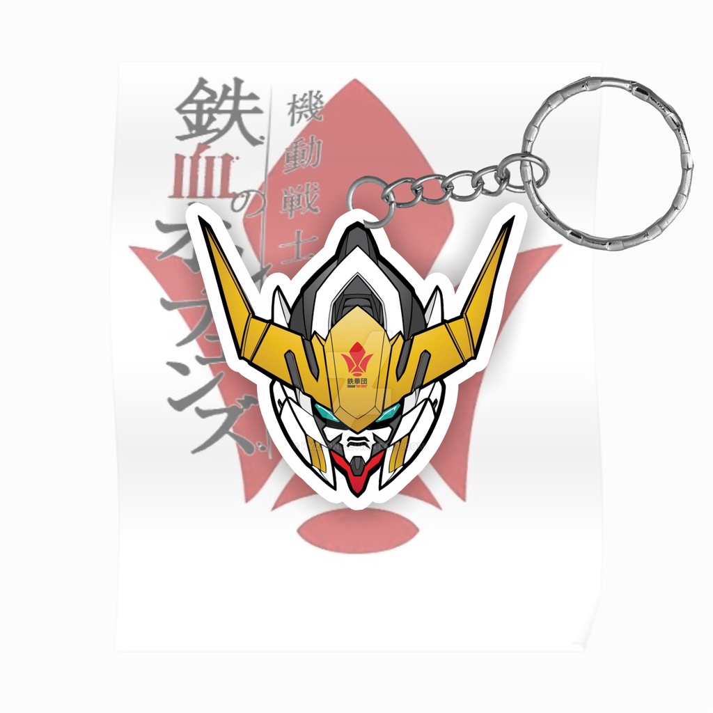 Gantungan Kunci Gundam Barbatos - MOBILE SUIT Gundam Barbatos - Gantungan Kunci Anime - Gantungan Ku