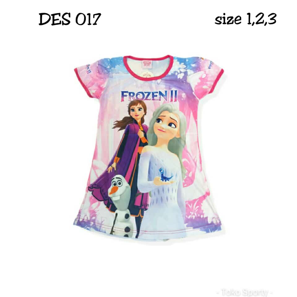 Daster anak perempuan / daster anak gambar bloopies dan little pony / dress anak perempuan