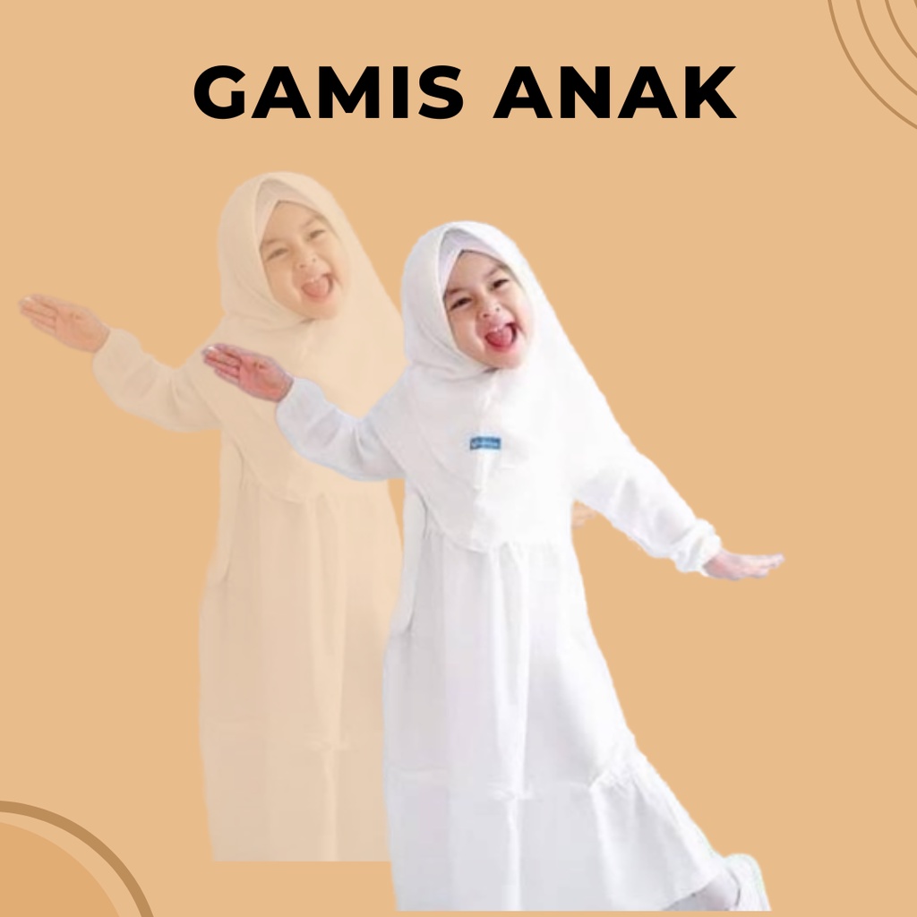 Dress Gamis Anak Perempuan Gamis polos anak perempuan bahan Katun premium Gamis Anak Perempuan Gamis