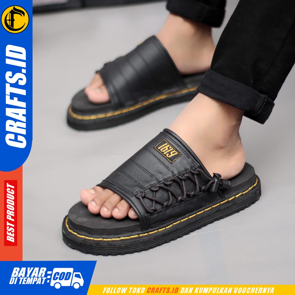 Sendal Slide Pria Sandal Selop Casual Terbaru Crafts Baraka