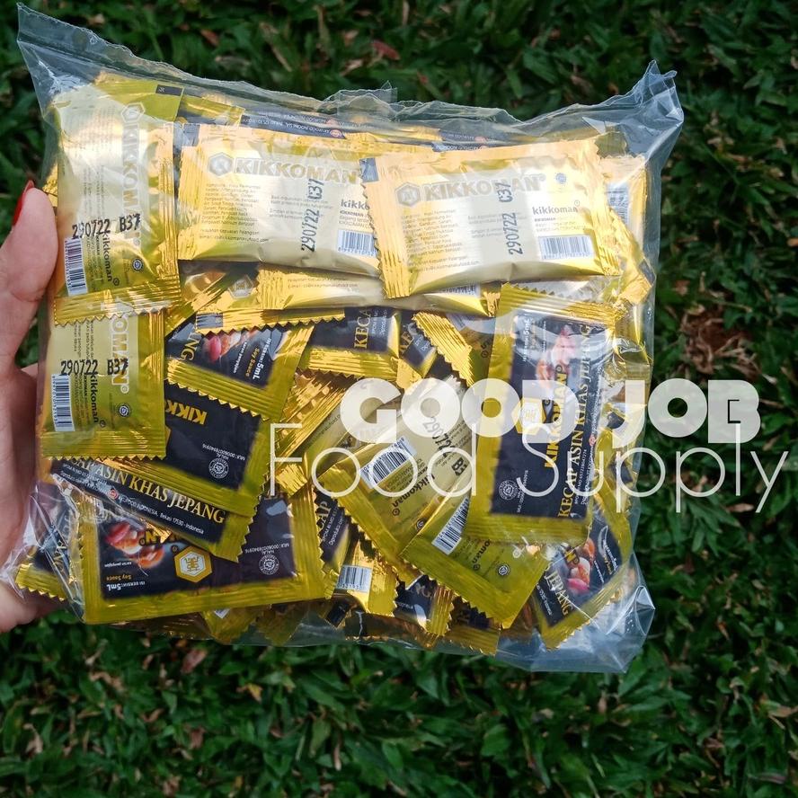 

✿ KIKKOMAN SHOYU 5 ML HALAL - Kecap Asin Jepang Sachet 100 pcs ♗