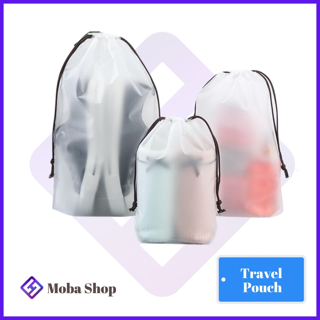 Travel Pouch Organizer Bag Tas Serut Mini