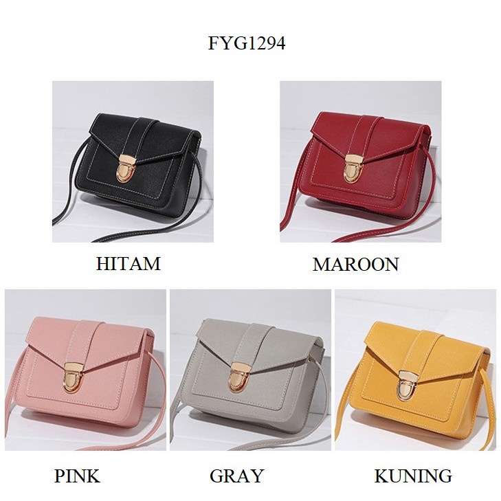 FYGALERY FYG1294 Tas Selempang Wanita Sling Bag Korea Fashion Tas Bahu Mini