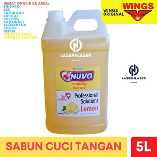 Image of Nuvo Family Handwash Sabun Cuci Tangan Lemon - KUNING 5 Liter 5L