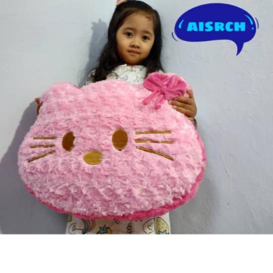 ► boneka hello kitty/ bantal hello kitty/ bantal boneka/boneka bantal karkter/Boneka kepala karakter