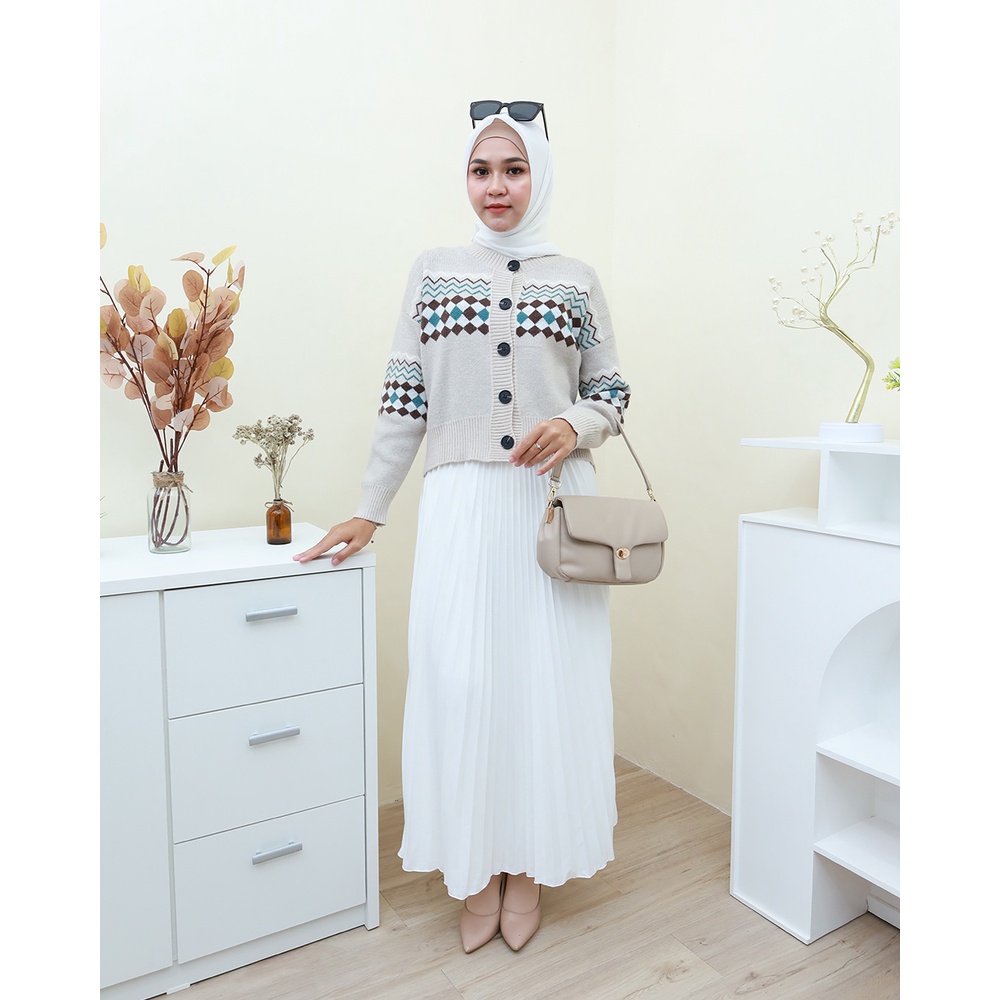 CARDIGAN RAJUT IMPOR- by Hijab Mamah icis 2