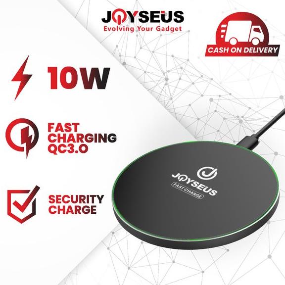 Wireless Charger Station JOYSEUS Qi Fast Charging Black - WC0002