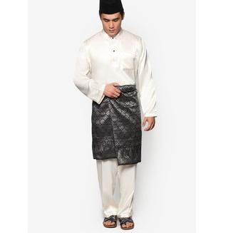 LANGSUNG ATC Baju koko melayu teluk belanga satin baju melayu pria koko baju kurung malaysia