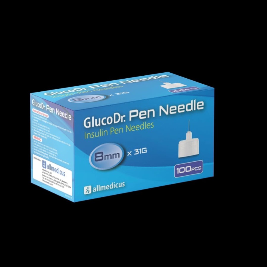 GLUCODR INSULIN PEN NEEDLE / JARUM INSULIN GLUCO DR ISI 100 PCS