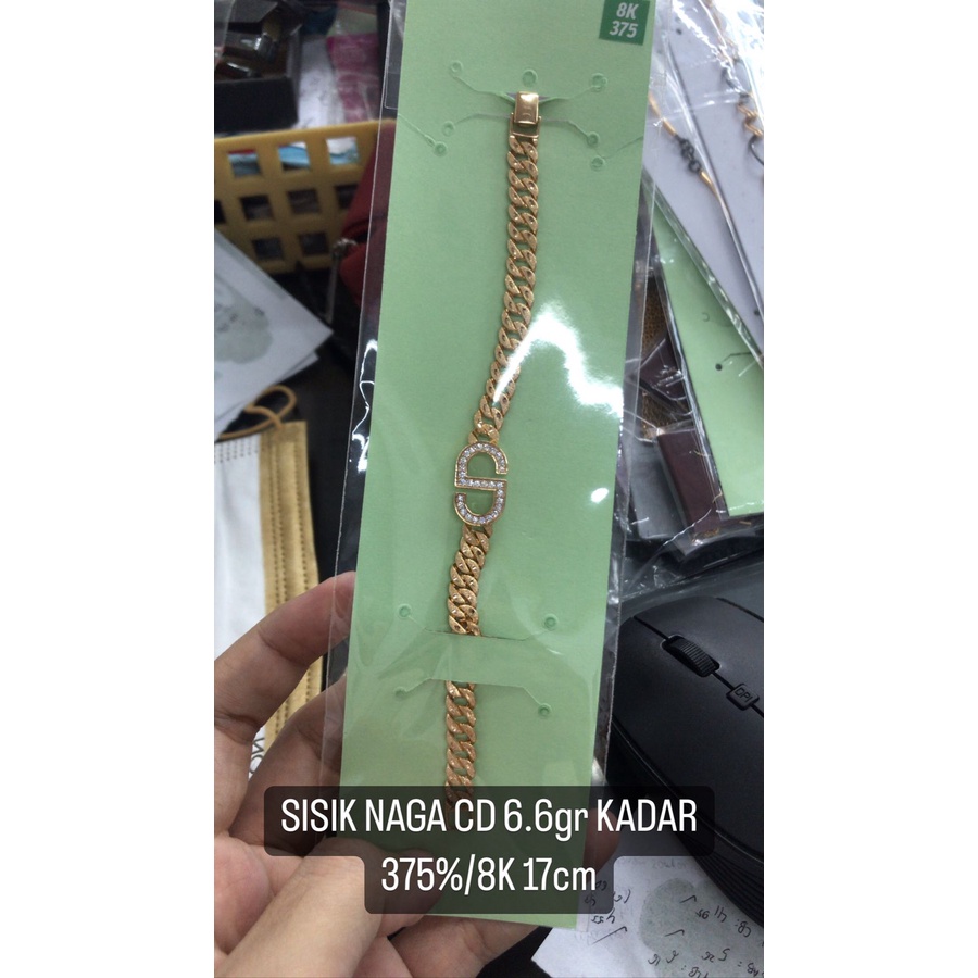 Gelang cd wanita dewasa kadar 375 8k fashion terbaru