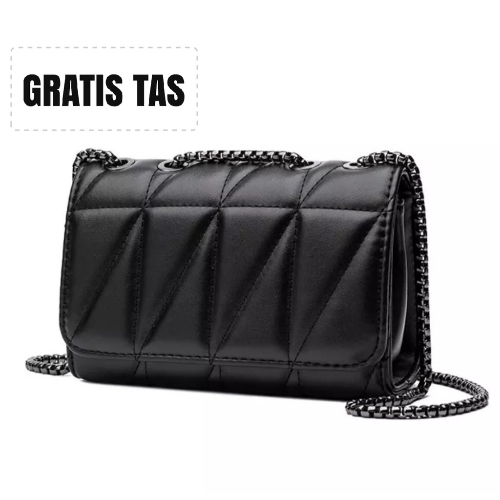 #TAS KITTA# PROMO TERMURAH BUY 1 GET 1 tas selempang wanita fashionable tali ulir rantai