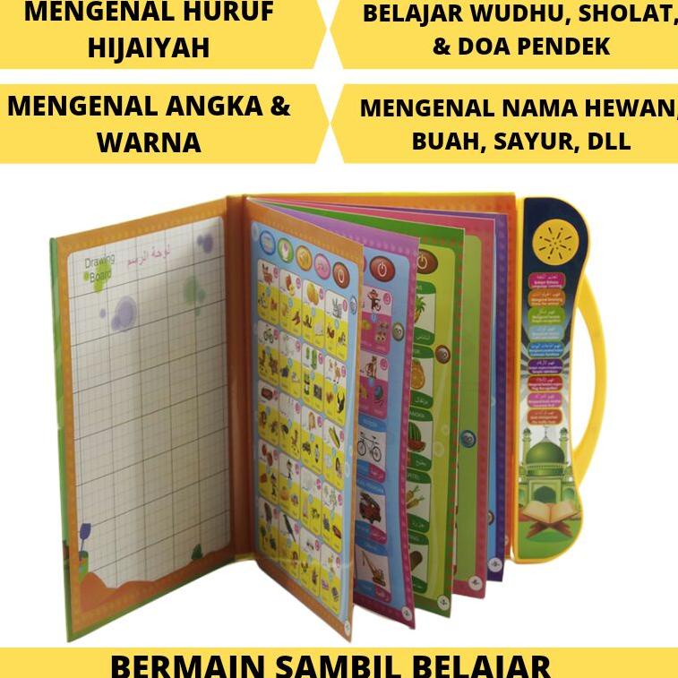 CHEKOUT Mainan Edukasi Anak Usia 1 2 3 4 5 tahun Buku Anak Suara Muslim E book Bahasa