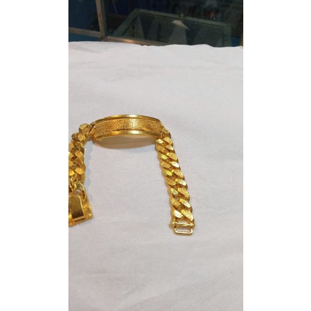 gelang flat lapis emas 999