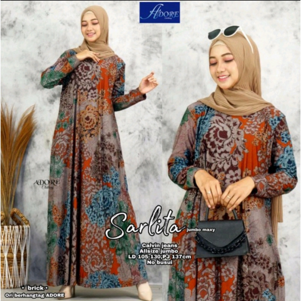 Sarlita Dress Merani Maxy Venya Maxy Gamis Jumbo LD 130cm  Gamis Calvin Jeans Jumbo Gamis Motif Batik Super Jumbo xxxxl Gamis Calvin Jeans Gamis Batik Jumbo Camry Maxy Gamis Motif Batik Gamis Seragaman Pengajian Gamis Lebaran Camry Dress Muslim Jumbo