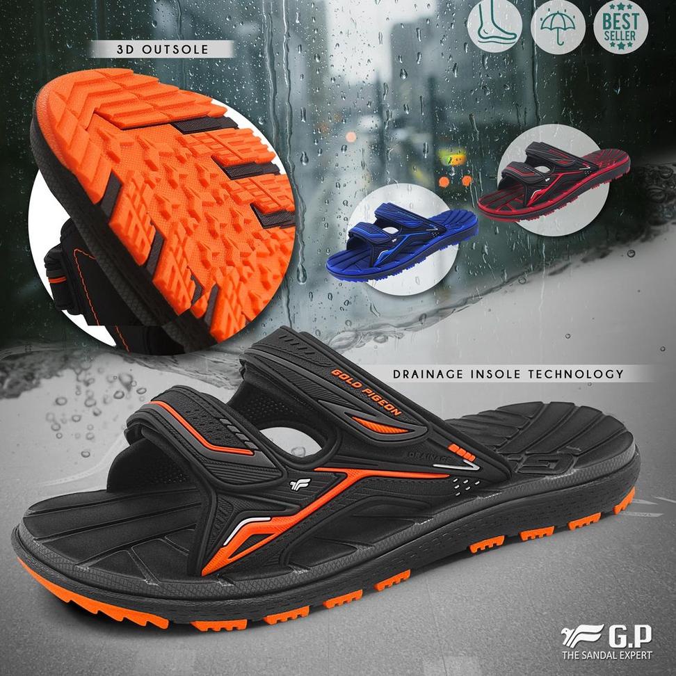 READY Gold Pigeon Sandal Selop Pria Drainage Yukon G0594 G2269