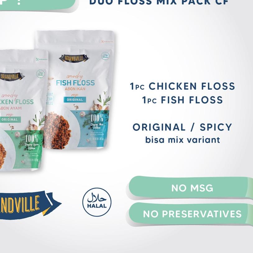 

♜ Grandville Abon AYAM & IKAN Crunchy Duo Mix Pack ➲
