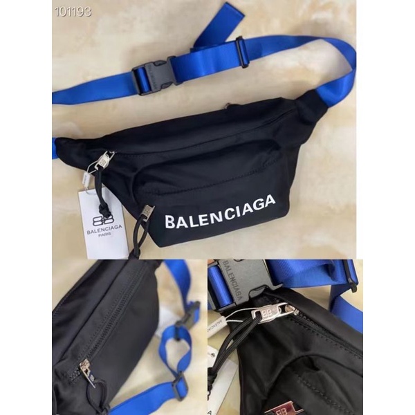 Tas waistbag Balenciaga import tas pinggang branded pria wanita