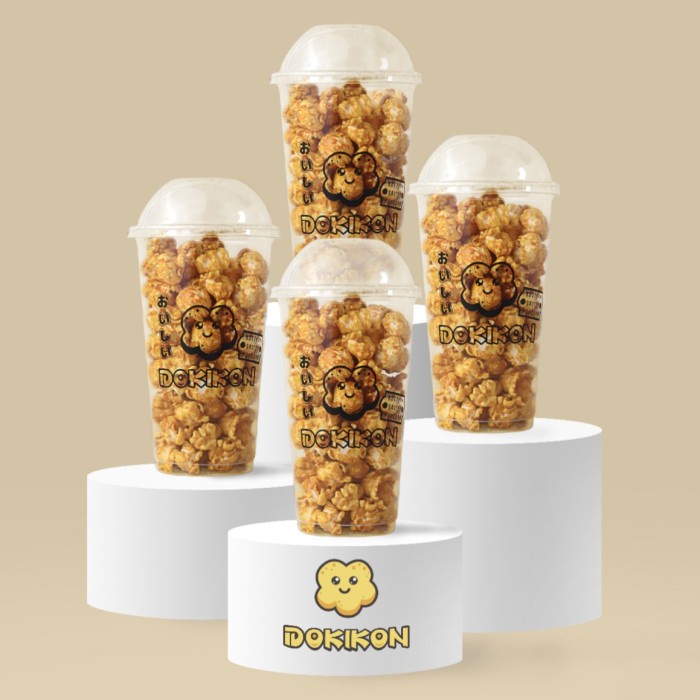 

Paket Double Date 4 Cup Popcorn Caramel Dokikon. Nett: 80gram.