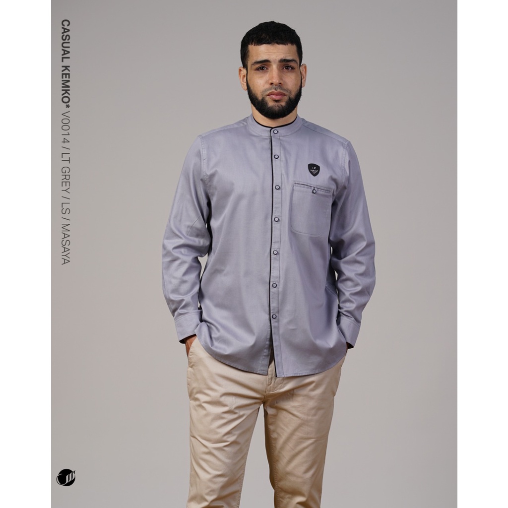 SAMASE V001 Kemeja Koko Casual Lengan Panjang