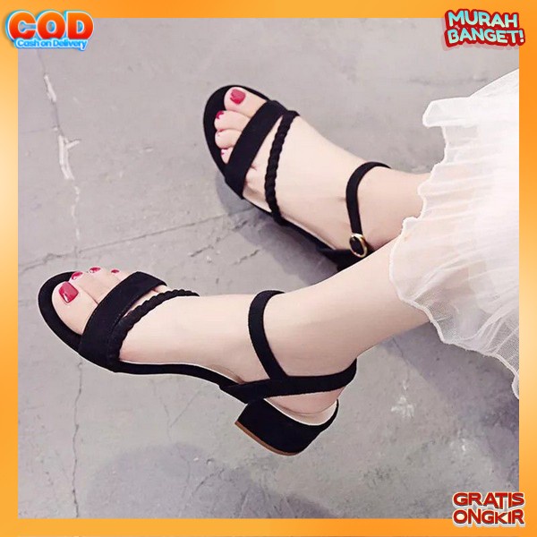 Sandal Sendal Wanita Heels Dewasa Ibu2 Ibu Kondangan Wisuda Tali Hak Korea Tinggi Branded Heels Hell