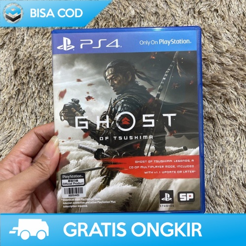 KASET CD ORI GHOST OF TSUSHIMA PS4 SECOND PREMIUM ADVENTURE VIDEO GAME