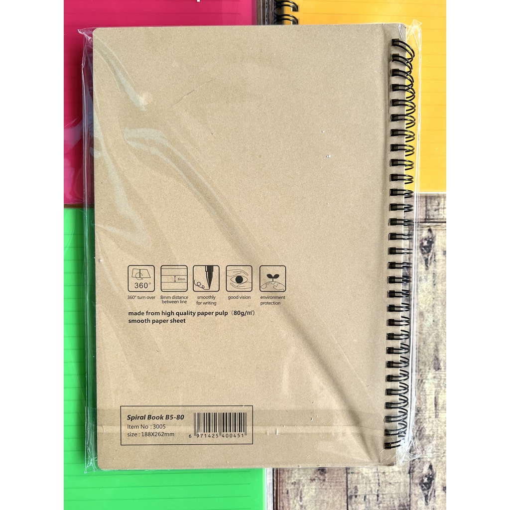 Notepad - Notebook Spiral Campus A5 2006 B5 3005 Warna Terang - Buku Spiral Campus A5 B5