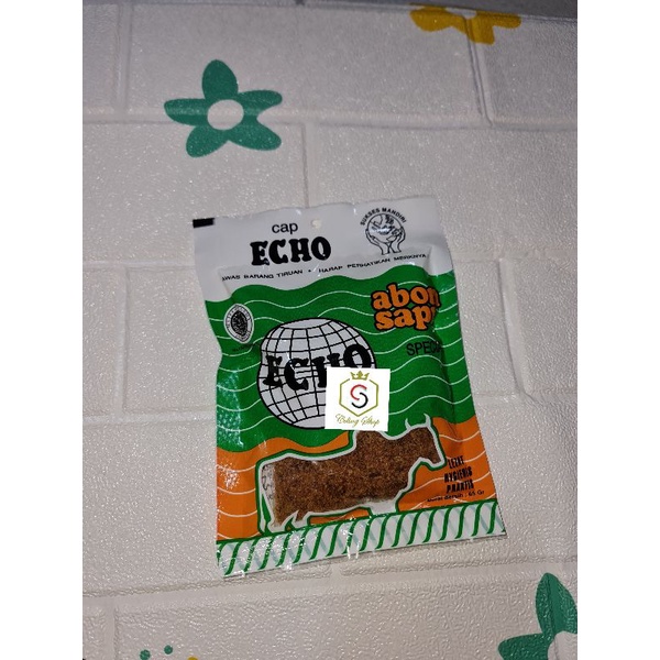 

Abon Sapi special cap Echo sachet 50gr Halal MUI