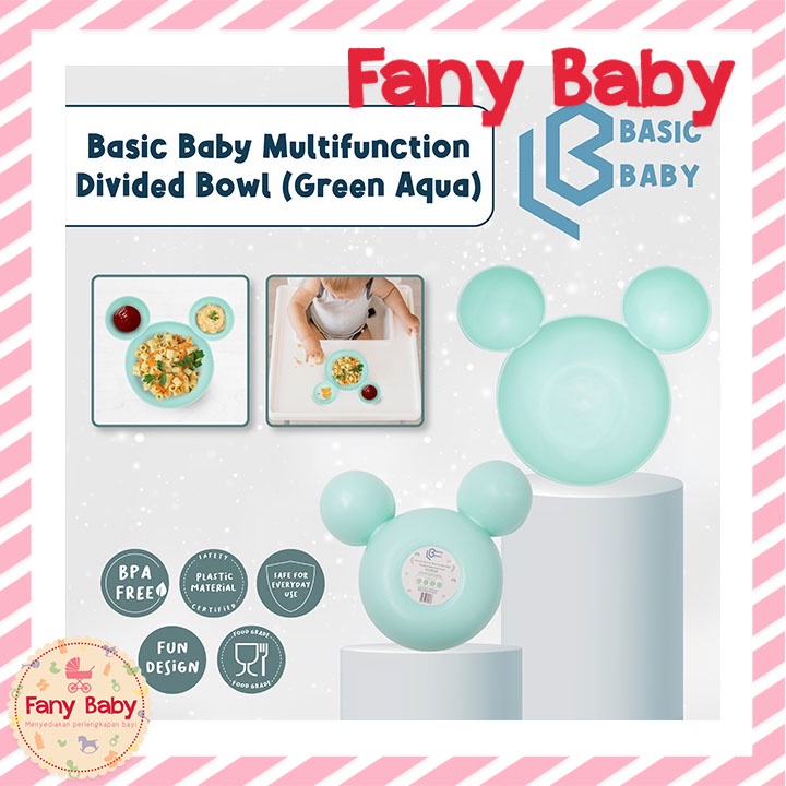 BASIC BABY MULTIFUNCTION DIVIDED BOWL