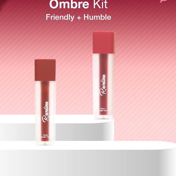 ♕ REVELINE Purefect Ombre (Plump Tint  Humble + Friendly) ♜
