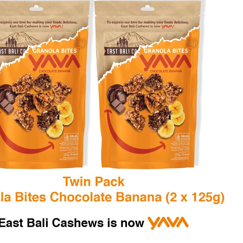 

☈ YAVA Twin Pack Granola Bites Chocolate Banana (2 x 125g) ❄