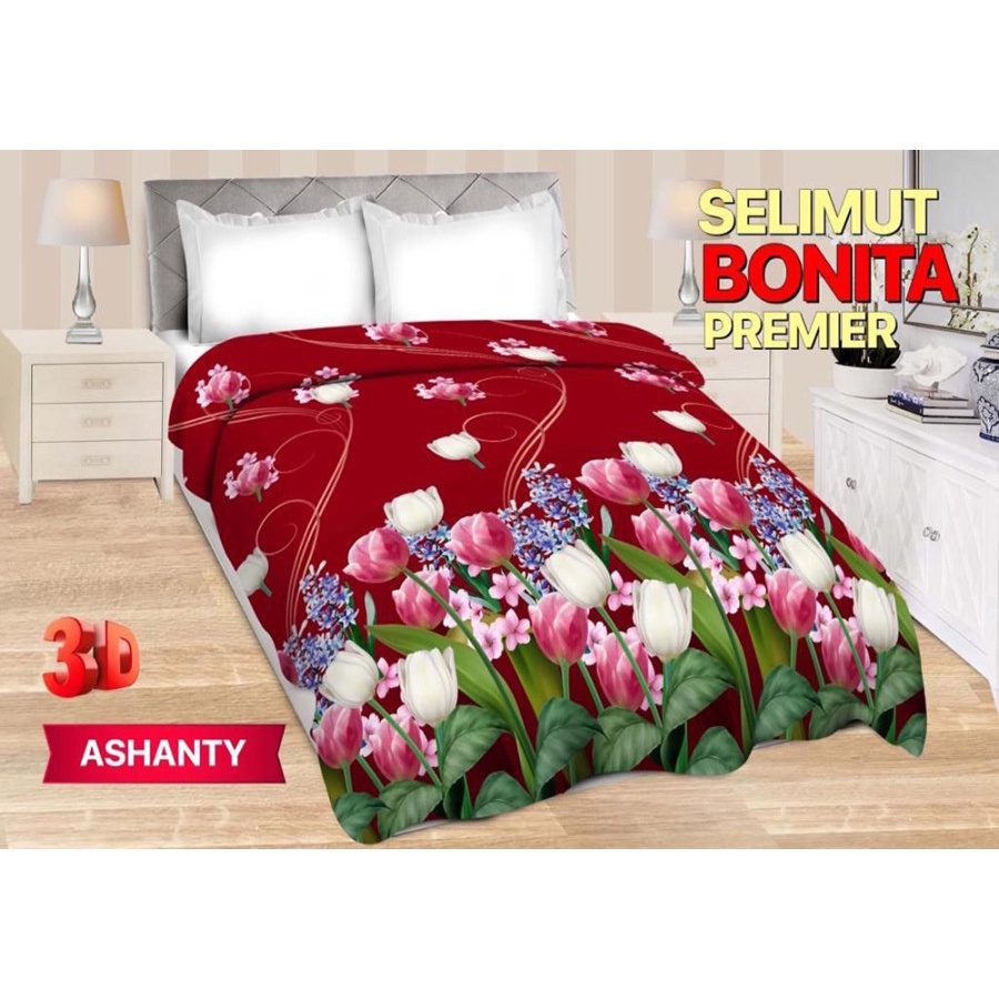 Ss Selimut Bulu Dewasa Bonita Premier 160x200 cm Printing 3D