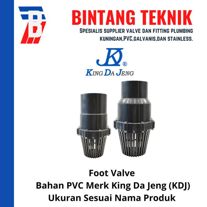 Foot Valve 6" Inch Pvc Merk Kdj